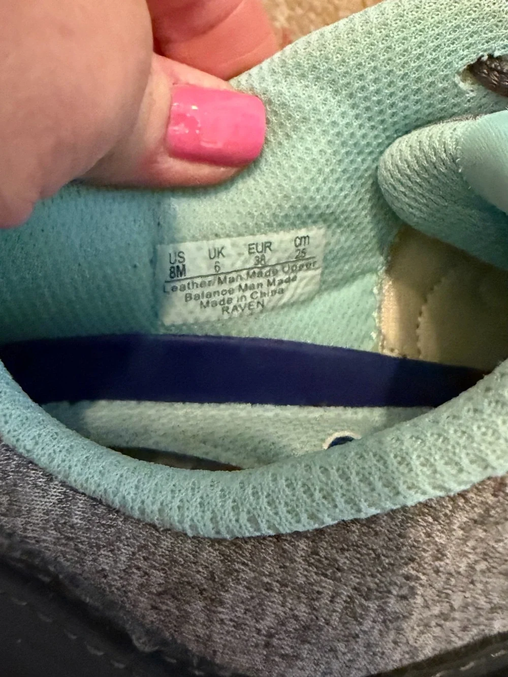 Dr. Scholl's Women's Gray and Light Blue Athletic Sneakers